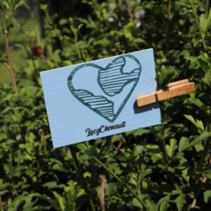 Earth Day Heart Earthy Liebe Gummistempel