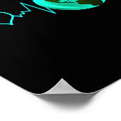 Earth Day Heartbeat Recycelnd Klimawandel Poster (Ecke)