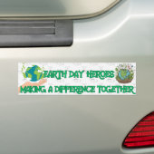 "Earth Day Heroes" Autoaufkleber (Auf Auto)