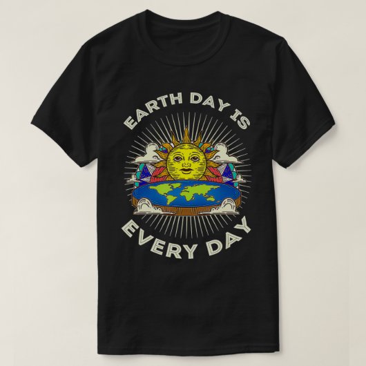 Earth Day Is Every Day Save Our Planet Tee With E (Design vorne)