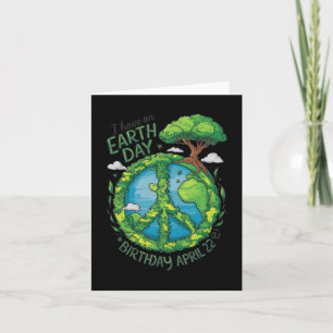 Earth Day is My Birthday Pro Environment Party Kid Karte
