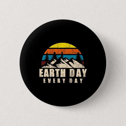 Earth Day Jeden 51. Jahrestag Planet Lehrer Button (Vorderseite)