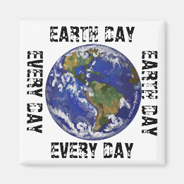Earth Day Jeden Day Magazin Magnet