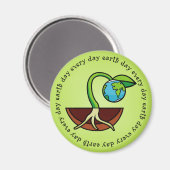 Earth Day Jeden Day Magazin Magnet (Vorderseite/Rückseite)