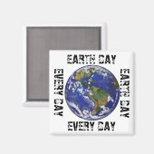 Earth Day Jeden Day Magazin Magnet (Vorderseite/Rückseite)