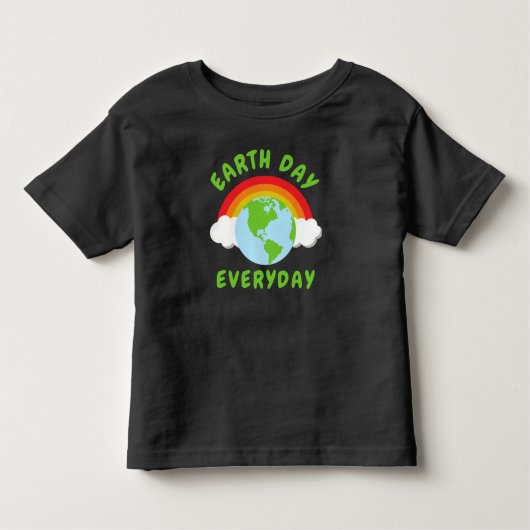Earth Day Jeden Regenbogen Kleinkind T-shirt (Vorderseite)