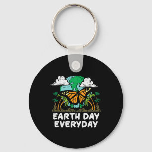 Earth Day Jeden Schmetterling Niedliche Umgebung M Schlüsselanhänger