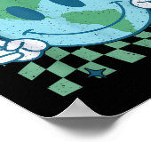 Earth Day Jeden Smile Face Hippie Planet Annive Poster (Ecke)