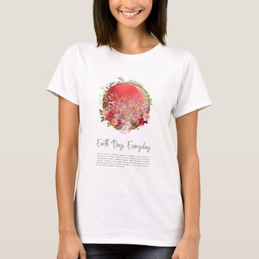 Earth Day Jeden T - Shirt (Vorderseite)
