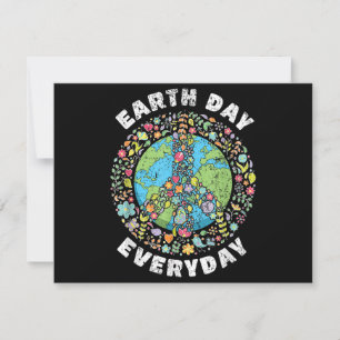 Earth Day Jeden Tag der Erde Einladung