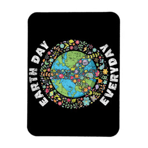 Earth Day Jeden Tag der Erde Magnet
