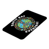 Earth Day Jeden Tag der Erde Magnet (Linke Seite)