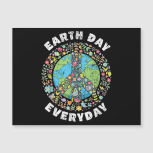 Earth Day Jeden Tag der Erde Magnetkarte