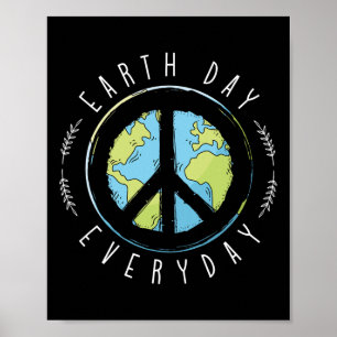 Earth Day Jeden Tag der Erde Poster