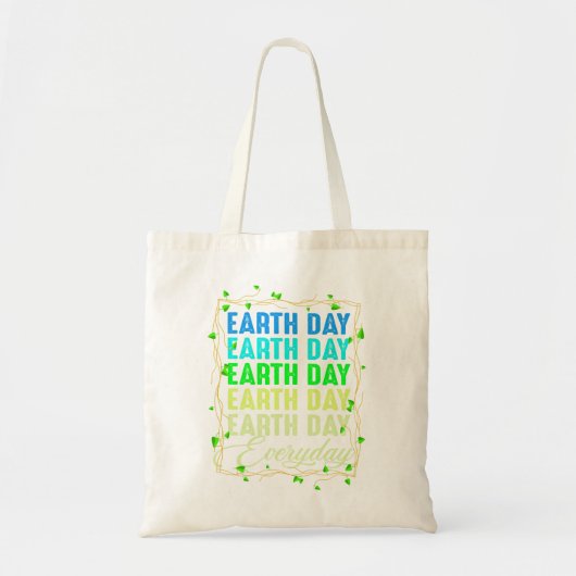 Earth Day Jeden Tag der Erde Tragetasche (Vorne)