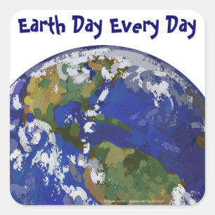 Earth Day Jeden Tag Erde Art Stickers