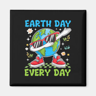 Earth Day Jeden Tag Funny Dab Dabbing Earth Boy Gi Magnet