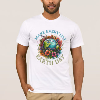 Earth Day Jeden Tag Groovy Retro 70er T-Shirt