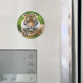 Earth Day Jeden Tag Sumatran Tiger Foto Magnet