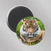 Earth Day Jeden Tag Sumatran Tiger Foto Magnet