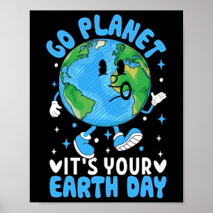 Earth Day Kids Kleinkind Boys Niedlich Planet Funn Poster