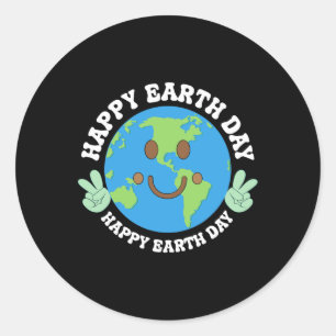 Earth Day Kids Kleinkind Boys Niedlich Planet Funn Runder Aufkleber