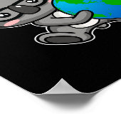 Earth Day Koala Bären Geschenkdesign Poster (Ecke)
