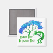 Earth Day Kokopelli Magnet (Vorderseite/Rückseite)