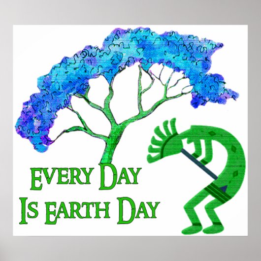 Earth Day Kokopelli Poster (Vorne)
