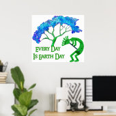Earth Day Kokopelli Poster (Heimbüro)