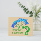 Earth Day Kokopelli Postkarte (Stehend Vorderseite)