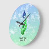 Earth Day Large Clock Große Wanduhr (Winkel)