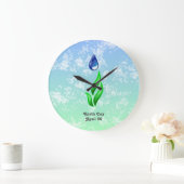 Earth Day Large Clock Große Wanduhr (Zuhause)