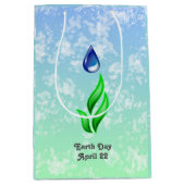 Earth Day Medium Gift Bag Mittlere Geschenktüte (Vorderseite)