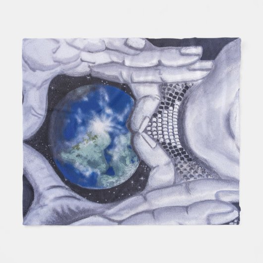 Earth Day Mother Fleecedecke (Vorderseite (Horizontal))