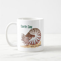 Earth Day Nautilus Coffee Tasse
