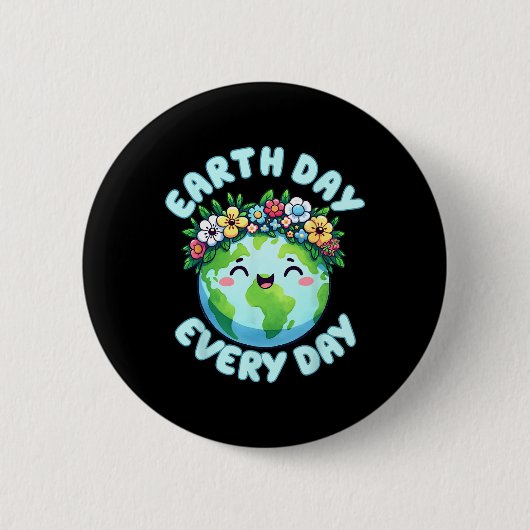 Earth Day Niedlich Earth Day Button (Vorderseite)