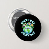 Earth Day Niedlich Earth Day Button (Vorne & Hinten)