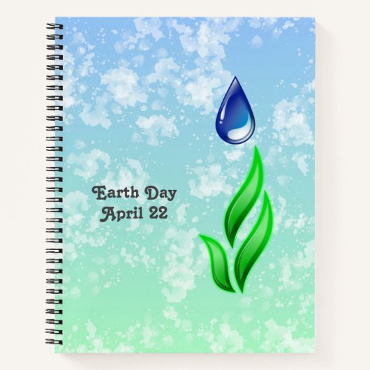 Earth Day Notebook Notizblock (Vorderseite)
