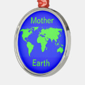 Earth Day Ornament Aus Metall (Links)