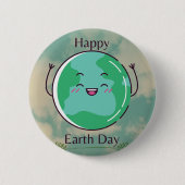 Earth Day Party Button (Vorderseite)