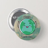 Earth Day Party Button (Vorne & Hinten)