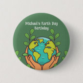 Earth Day Party Button (Vorderseite)
