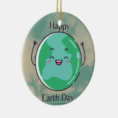 Earth Day Party Keramik Ornament (Rechts)