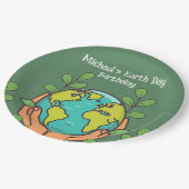 Earth Day Party Pappteller (Schrägansicht)