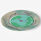 Earth Day Party Pappteller (Schrägansicht)