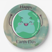 Earth Day Party Pappteller (Vorderseite)