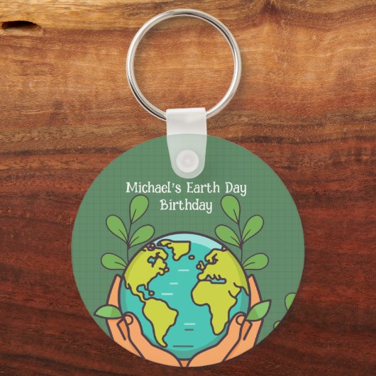 Earth Day Party Schlüsselanhänger (Vorderseite)