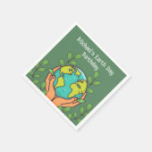 Earth Day Party Serviette (Ecke)