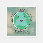 Earth Day Party Serviette (Vorderseite)